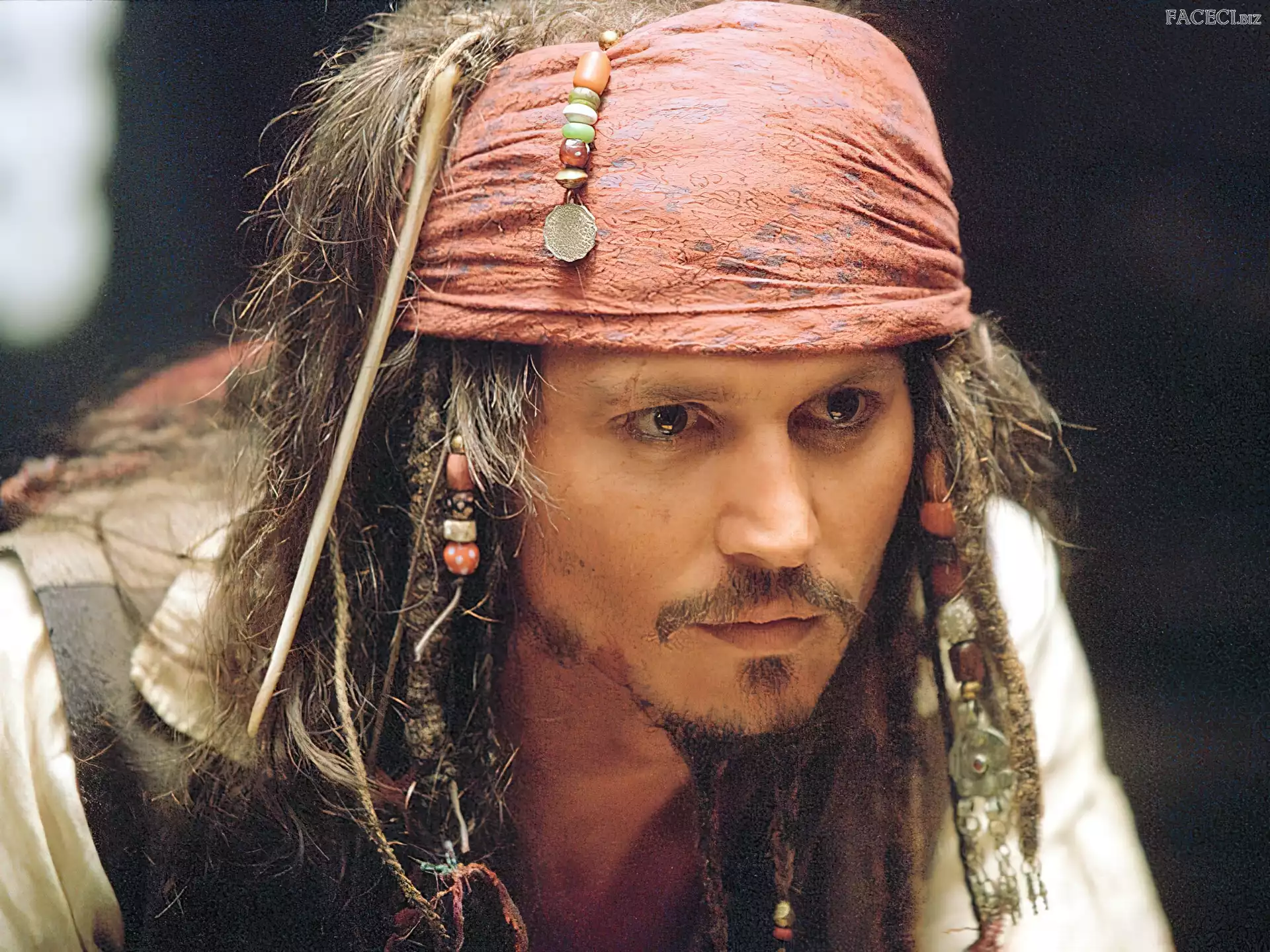 dredy, Johnny Depp, opaska
